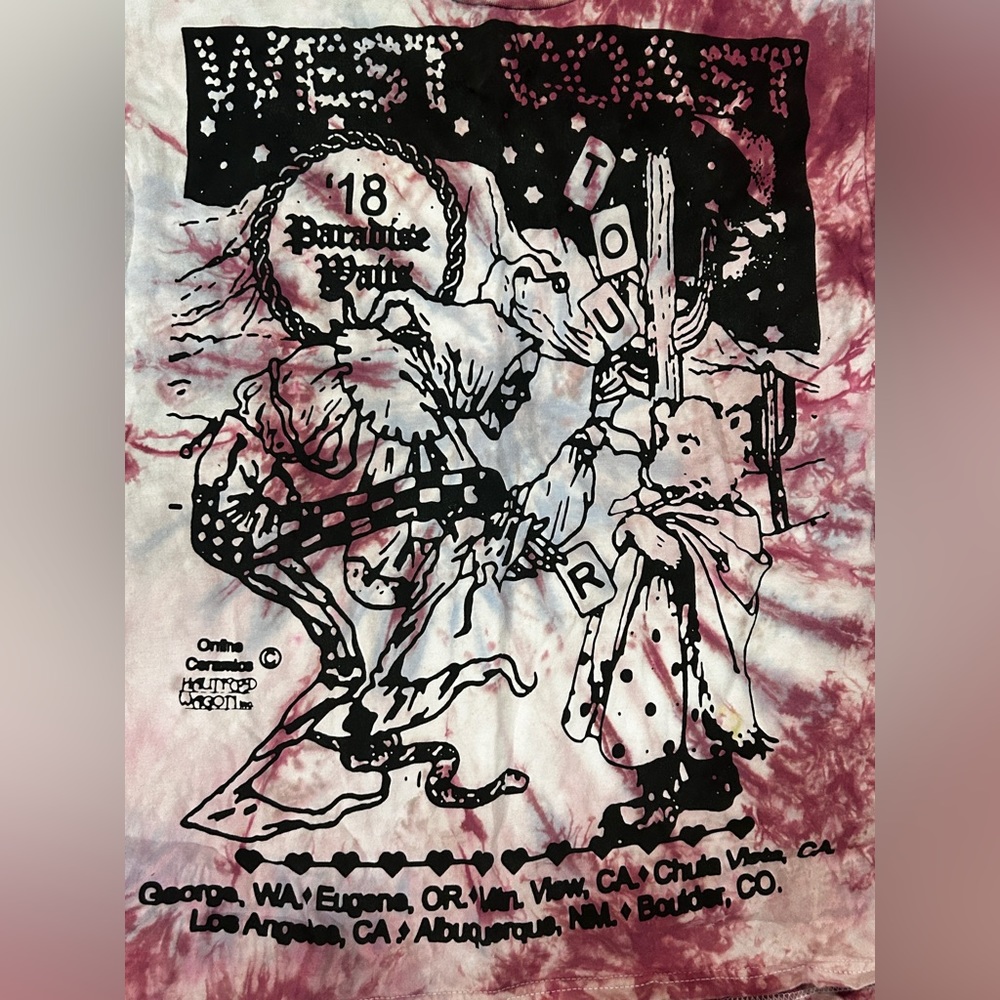 Haunted Wagon Tie Dye Shirt